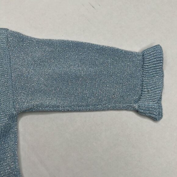Miles the Label Metallic light blue sweater dress size 3-6 months NWT - Picture 10 of 15